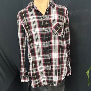Tribal Multicolor Plaid Button-Down Shirt